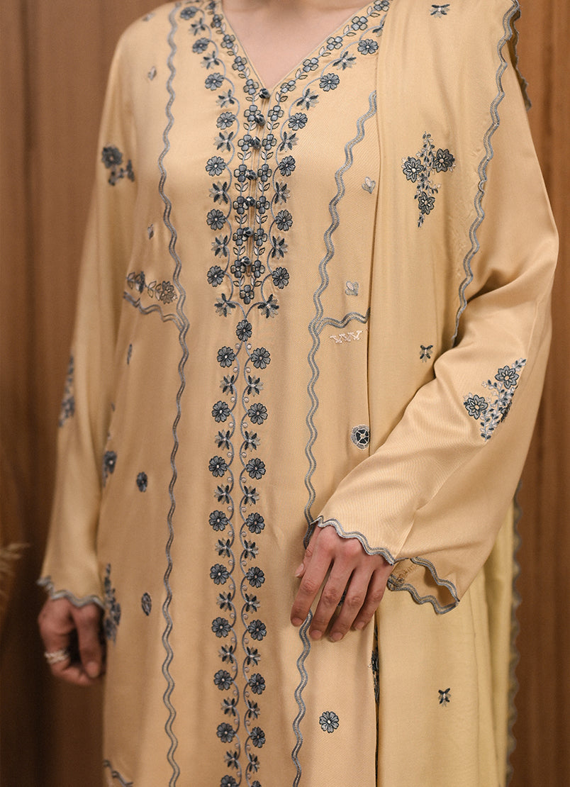3 PC Embroidered Suit