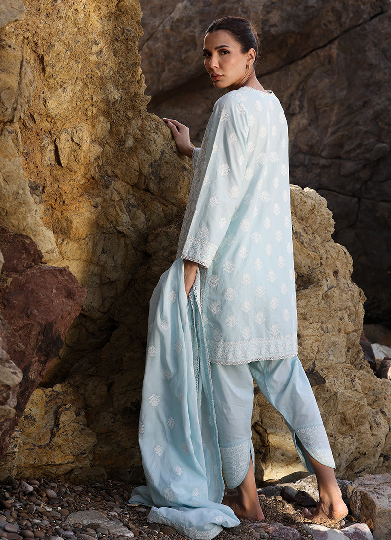 3 PC Embroidered Suit