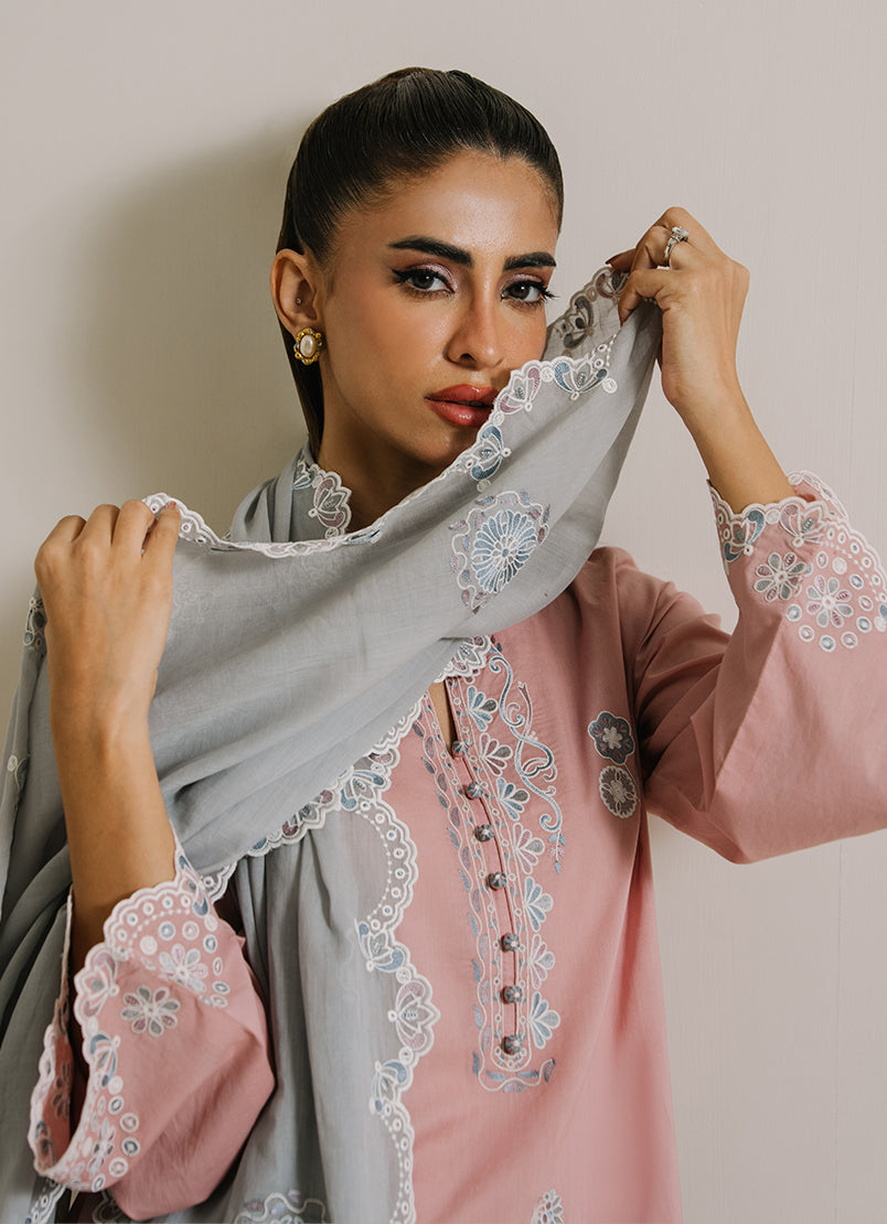 3PC Embroidered Suit