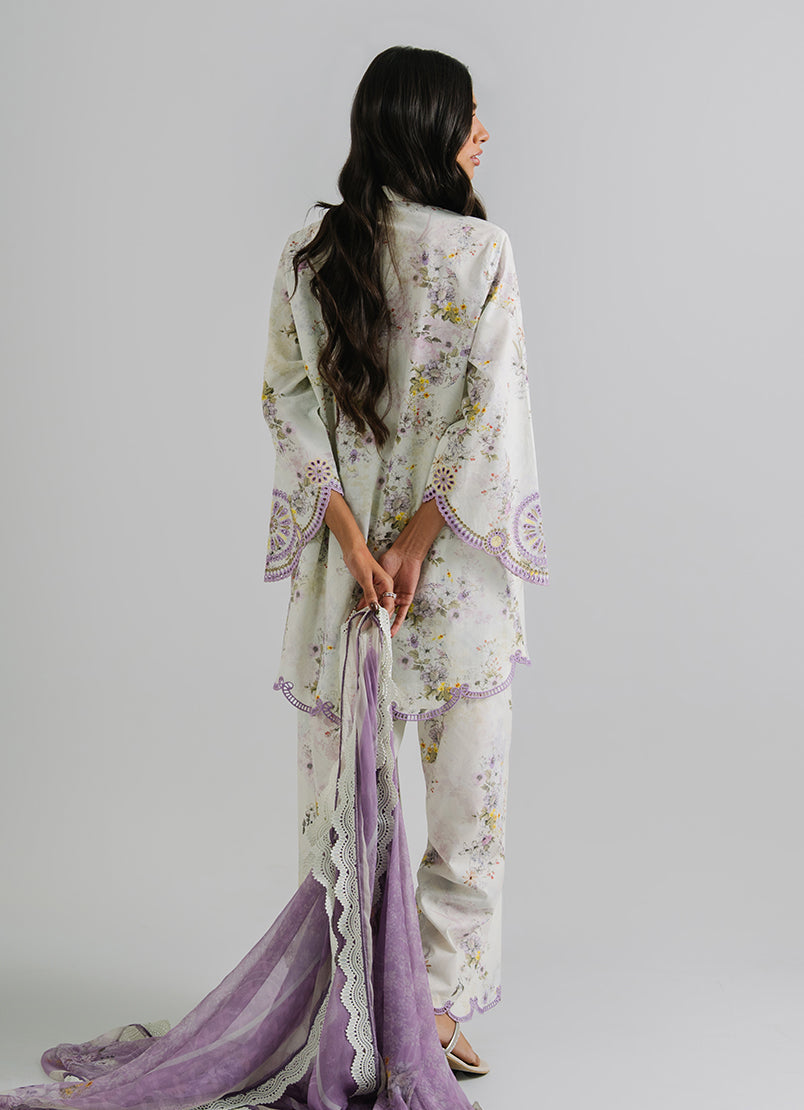 3 PC Embroidered Printed Suit