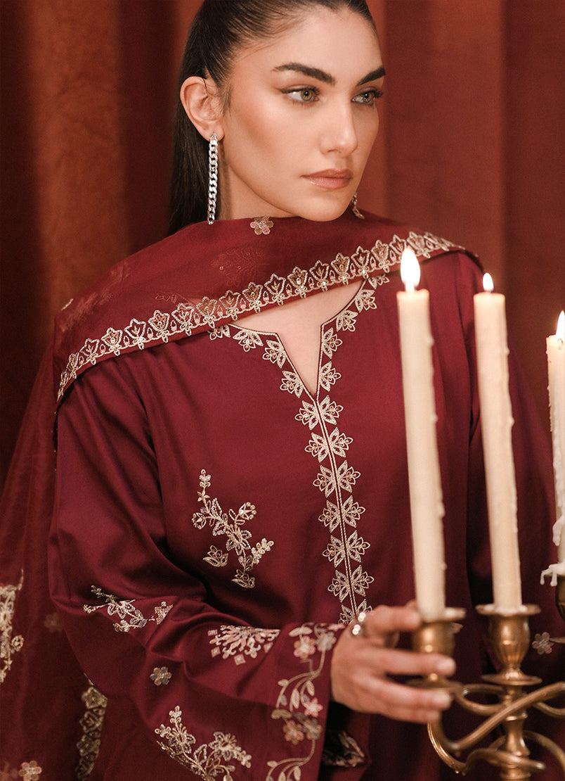 3 PC Embroidered Suit