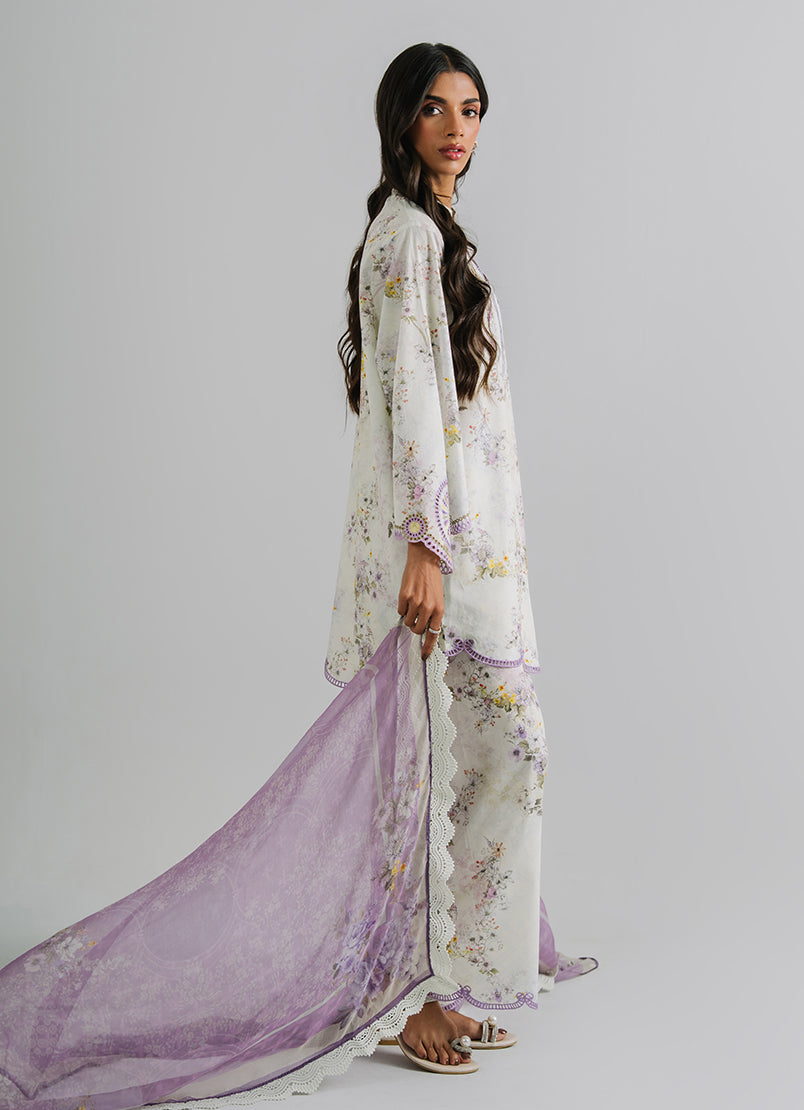 3 PC Embroidered Printed Suit