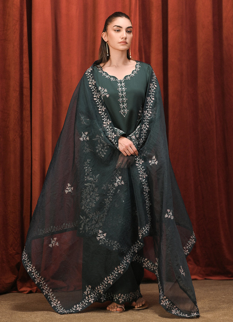 3 PC Embroidered Suit