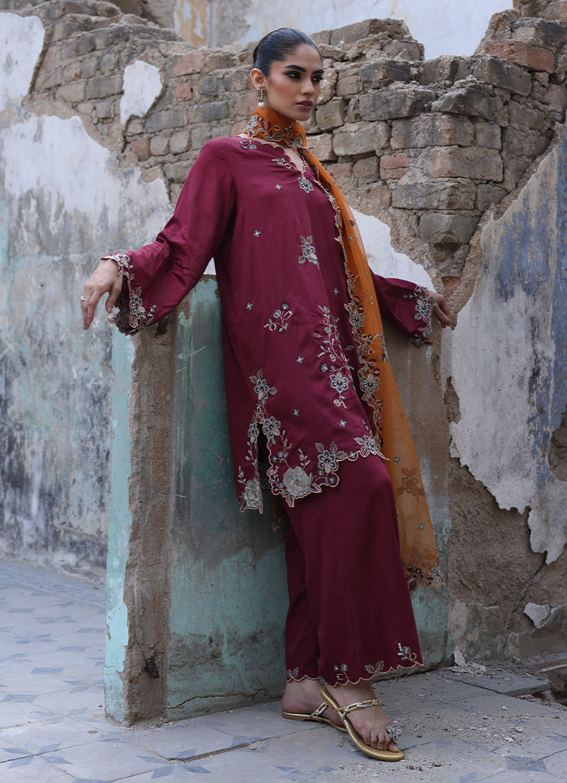 3 PC Embroidered Suit