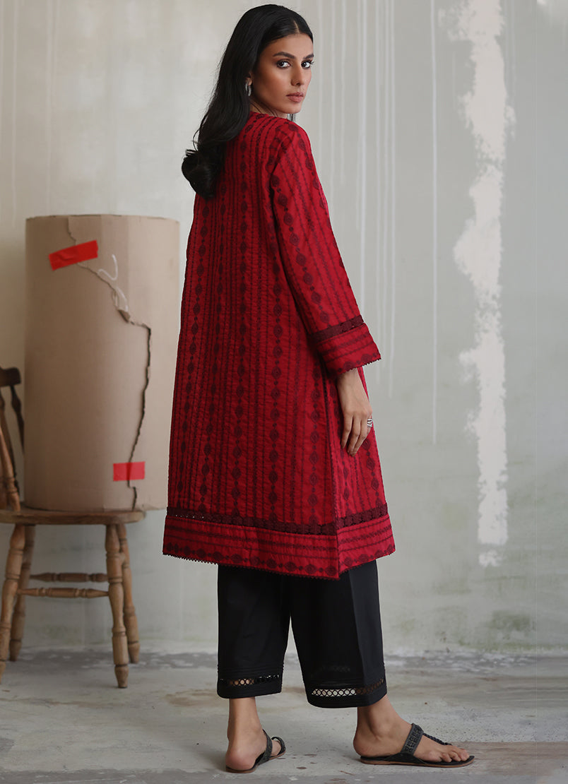 deep-red-chikan-kurta