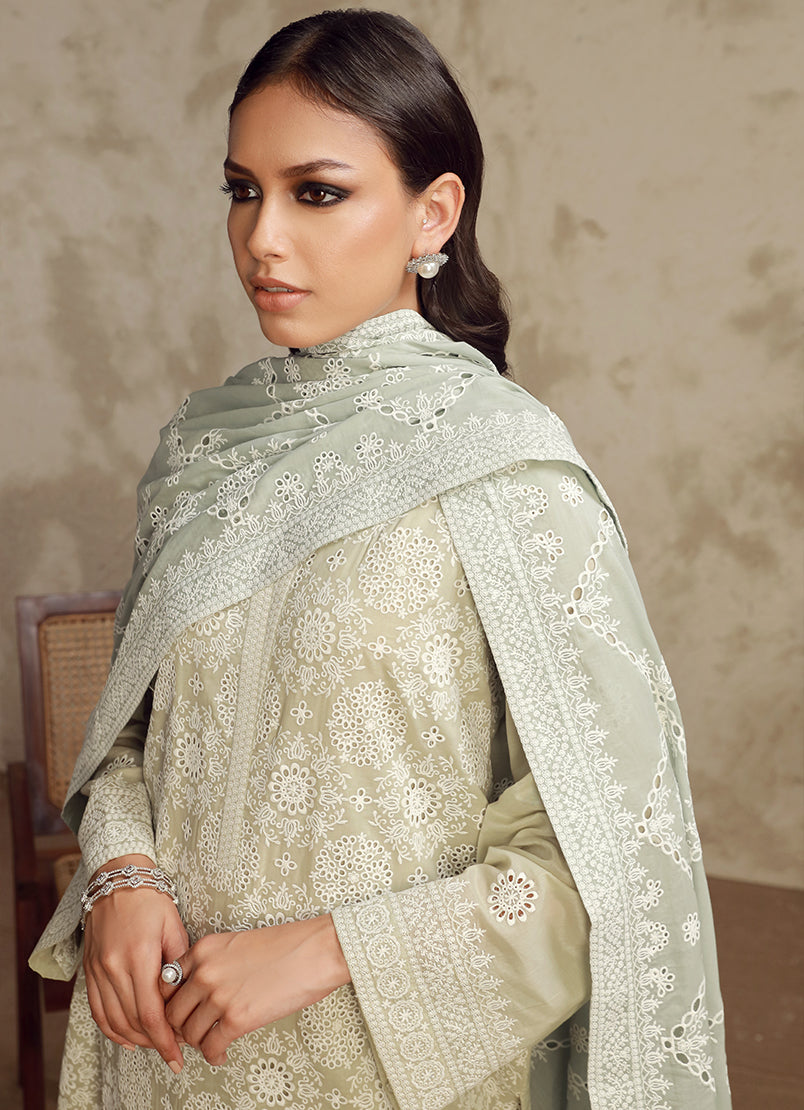 3 PC Embroidered Suit