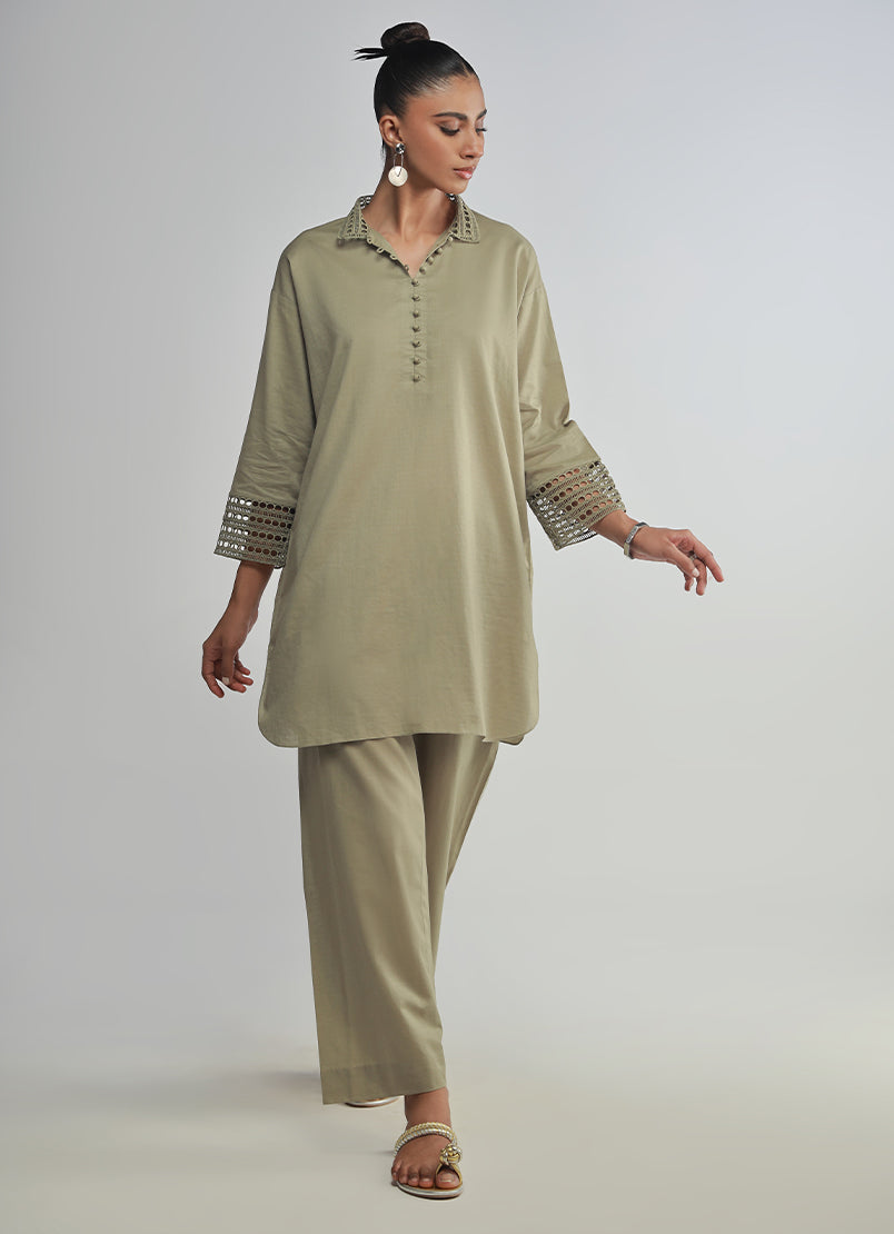 Dobby Jacquard Textured CO-ORD Set