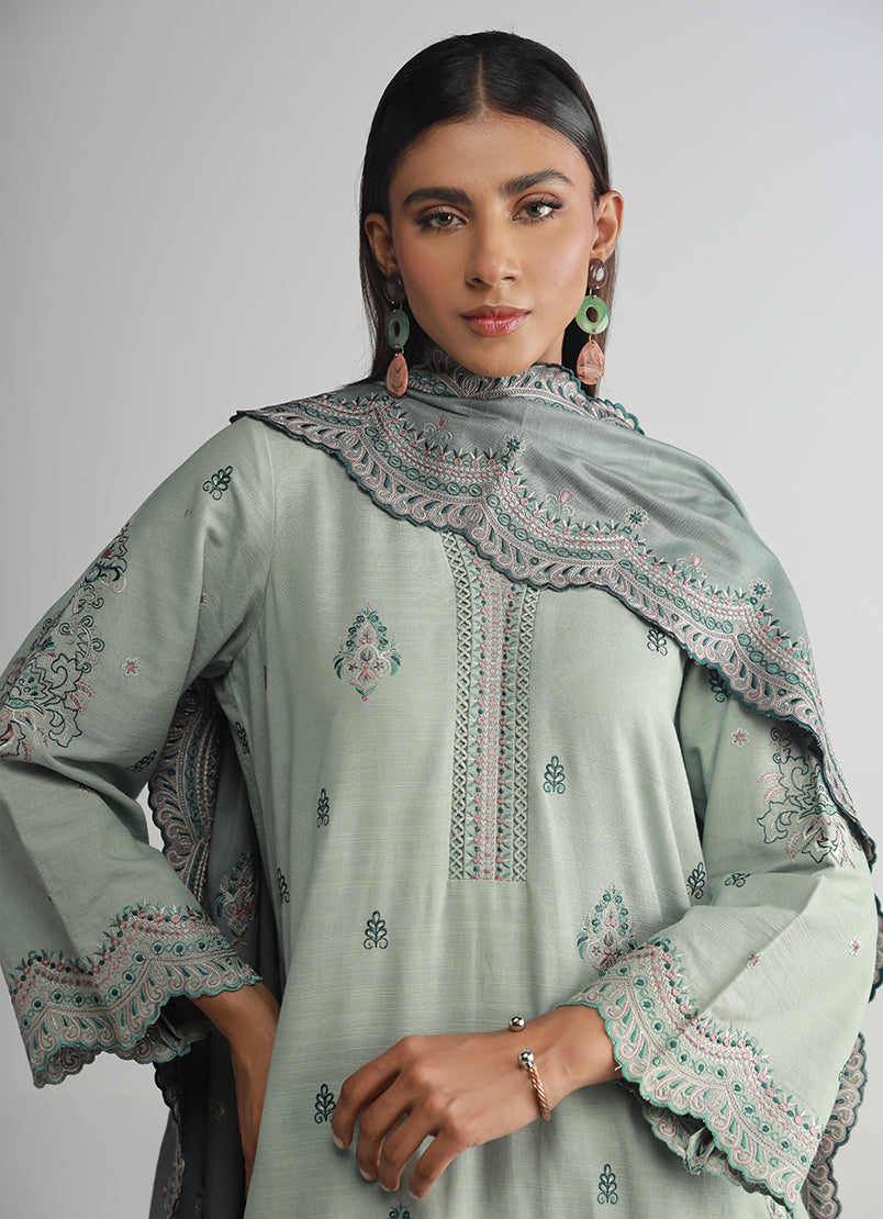 3 PC Embroidered Suit