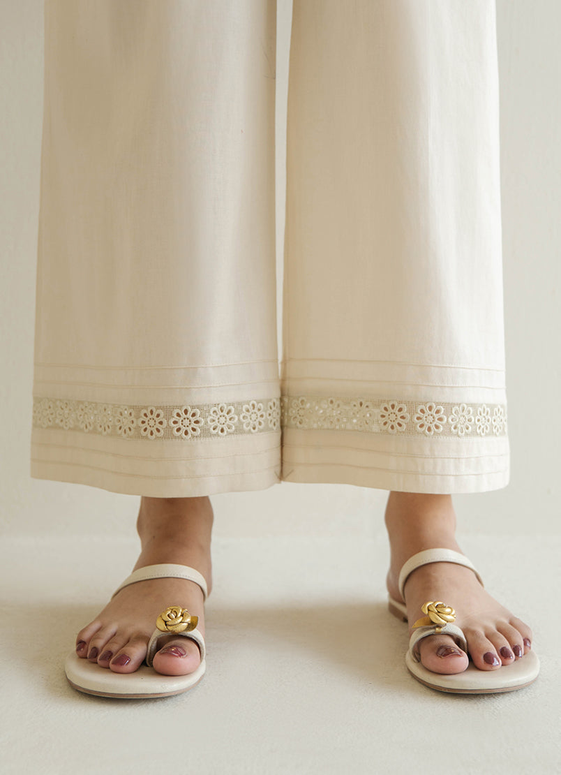 Beige Lace Culotte